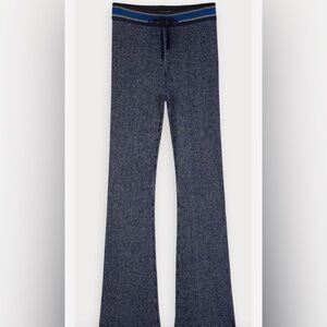 Scotch & Soda lurex knitted flare pants XS